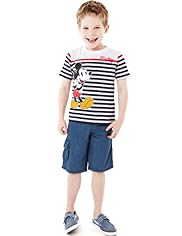 Pure Cotton Mickey Mouse T-Shirt & Shorts Outfit
