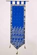 Luxurious Wall Runner with Tab Tops and Tassels - Blue
