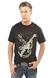 Lucky 13 Black Dead Guitar Rock & Roll Rockabilly Guitar T Shirt