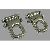 Hummer H2 Stainless Steel Front Tow Hooks (Fits: 2003-2009 SUV SUT) by Seamless Auto