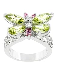 Silver Butterfly Cocktail Ring