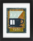 Cafe - Gourmet Coffee Book Store Framed Art Print