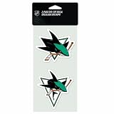 NHL San Jose Sharks 4-by-8 Die Cut Decal