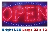Attractive OPEN BIG Animated Bright Led Neon Business Motion Light Sign. On/off with Chain 22*13*1 Large Blt201
