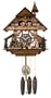 River City Clocks MD856-13 Eight Day Musical Cuckoo Clock with Dancers, Woman Rings Bell And Waterwheel Turns, 13-Inch Tall