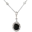 Silver Cubic Zirconia Necklaces, Size: 16-18 inches