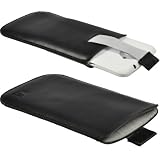 iGadgitz Black Leather Pouch Case Cover for HTC One X S720e & HTC One X+ Plus Android Smartphone Mobile Phone Picture