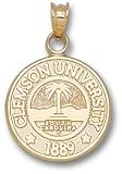 Clemson Tigers New Seal Pendant - 14KT Gold Jewelry