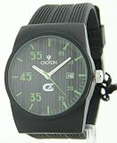 Croton Mens Green Markers Black Striped Rubber Sport Series Quartz Date Watch CX328016BSGR Croton Mens Green Markers Black Striped Rubber Sport Series Quartz Date Watch CX328016BSGR