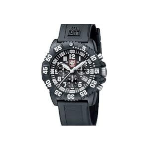 Luminox Men's 3081 Black Polyurethane Swiss Quartz Watch with Black Dial Luminox Men's 3081 Black Polyurethane Swiss Quartz Watch with Black Dial