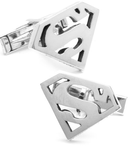  Sterling Silver Superman DC Comics Cufflinks