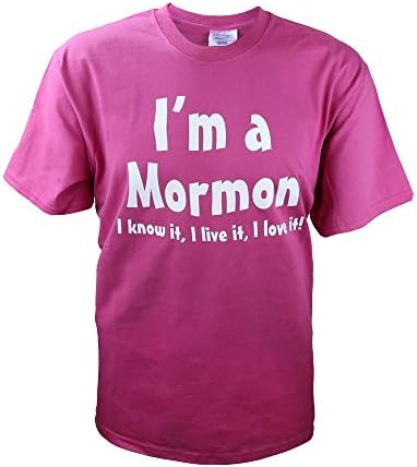 Pink I'm A Mormon LDS T-Shirt - (Small - 2XL) (Medium)