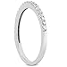 1/4 Carat T.W White Diamond Band in 10K White Gold
