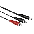 Hama Audio-Kabel (2 Cinch-Stecker, 3,5mm Klinken-Stecker, 2m) [Amazon Frustfreie Verpackung]