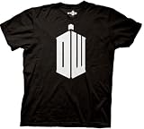 Dr. Doctor Who Tardis Logo Mens Black T-shirt XL