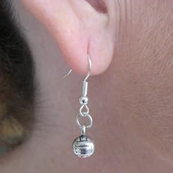 Sterling SIlver Volleyball Earrings