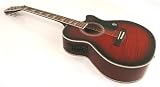 Lindo Red Cutaway Electric Electro Acoustic Guitar Free Accessory Pack