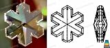 Swarovski Strass Crystal Snowflake With Lazer Logo Etched 35mm # 8811-35