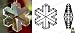 Swarovski Strass Crystal Snowflake With Lazer Logo Etched 35mm # 8811-35 Image