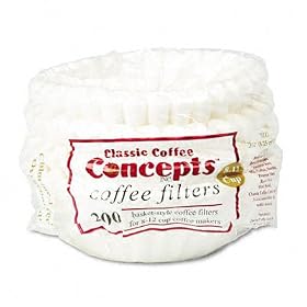 Coffee Filters for 12-Cup Commercial Coffee Maker, 200 Pack CFCM200 by Classic Coffee Concepts