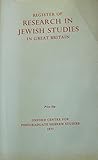 Register of research in Jewish studies in Great Britain