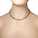 EDFORCE Stainless Steel Yellow Gold-Tone Caviar Chain Womens Necklace Bracelet Set