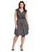 Jessica Simpson Women's Wear To Work V-Neck Dress, Safari Dot, 12W