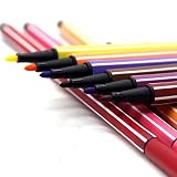Tanmit Premium Colored Markers Watercolor Pens 24 Assorted Brilliant Colors Value Set for Adult Coloring Books Secret of Garden,Kid Drawing,Indoor and Outdoor Travel Use (24 Colors)