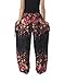 Lannaclothesdesign Harem Pants Women High Waist Bohemian Yoga Pants with Pockets - Boho Hippie Clothes
