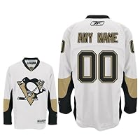 ANYNAME #00 Pittsburgh Penguins Reebok Premier Away NHL Hockey Jersey (NHLPA Certified Custom Sewn Authentic Twill)