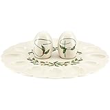 Lenox Holiday Egg Platter with Salt and Pepper