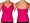 SUNSETS Rose Underwire Twist Tankini 32D top only