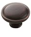 Amerock BP53015-ORB Allison Button Knob 1-1/4-Inch Diameter, Oil Rubbed Bronze