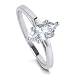 Sterling Silver Ring Marquise Cut Cubic Zirconia Solitaire Ring 1ct - Ideal Gift For Mother, For Her, Birthday, Anniversary, Bridal, Wedding, Engagement
