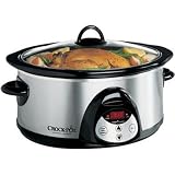 Rival SCVC609-SS Crock Pot, 6 Qt. Countdown