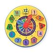 Melissa & Doug Wooden Shape Sorting Clock