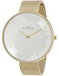 Skagen Womens SKW2141 Klassik Analog Display Analog Quartz Gold Watch