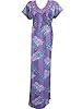 Womans Kaftan Dress Floral Cotton Caftan Resort Wear Knit Night Gown Boho Maxi Xl