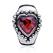 Pandora Style Bead Garnet Heart Crystal European Bead Fits Pandora Bracelet