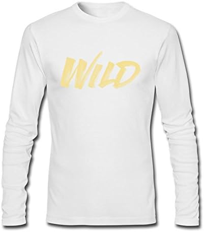TTTCLL Men's Singer Wild Troye Sivan Album Wordmark T Shirt O Neck White