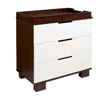 Babyletto Modo 3 Drawer Changer In Two Tone Espresso And White