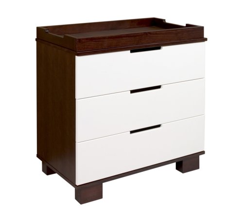 Baby Miro Modo 3 Drawer Changer in Two Tone Espresso and White