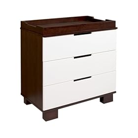 Baby Miro Modo 3 Drawer Changer in Two Tone Espresso and White