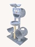 Molly and Friends 38243 Premium Handmade 5-Tier Cat Furniture with Sisal, Beige