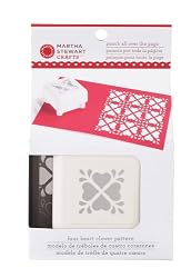 Martha Stewart Crafts Heart Clover Pattern Punch All Over the Page