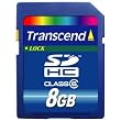 Transcend 8 GB Class 6 SDHC Flash Memory Card TS8GSDHC6