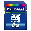 Transcend 8 GB Class 6 SDHC Flash Memory Card TS8GSDHC6