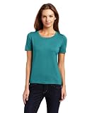 Jones New York Women's Short Sleeve Scoop Neck Shell Sweater