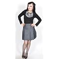 Box-Pleated VINTAGE Retro 40s KELLERFALTEN Rock