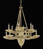 Aged Brass Millennia Alabaster Chandelier 12Lt Aged Brass 5292 83